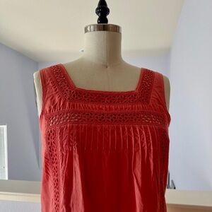 Gap Cotton Eyelet Shift Dress